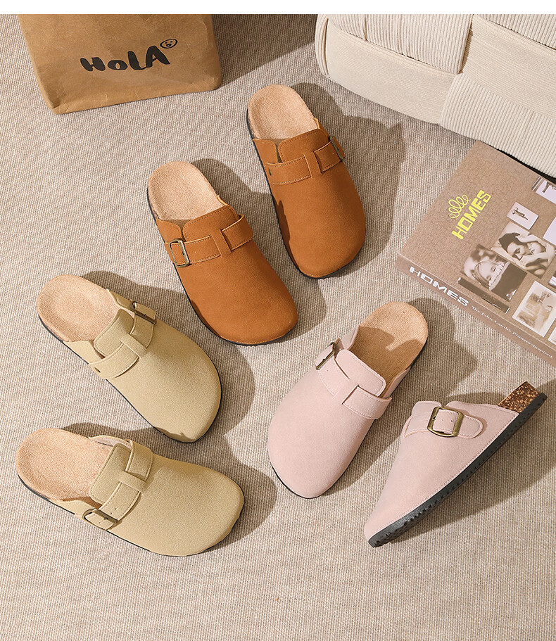 YUZHAOLIN Spring Summer Autumn Women's Birkenstock Style Faux Leather Slip-On Mules YF002 16