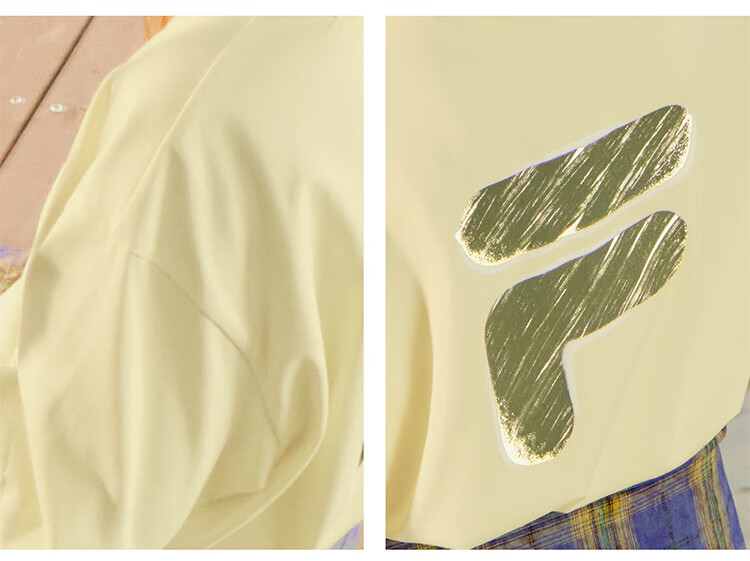 FILA FUSION Fashion Brand Zhang Hao Couple Knit Short Sleeve Shirt 2026 Spring Casual Loose Pure Cotton T-Shirt 67