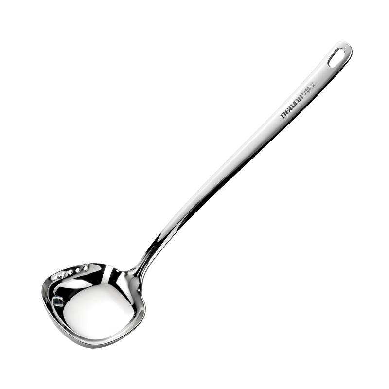 Newair 316L Stainless Steel Soup Ladle Strainer Long Handle Hot Pot Spoon Heat-Resistant Large Soup Ladle