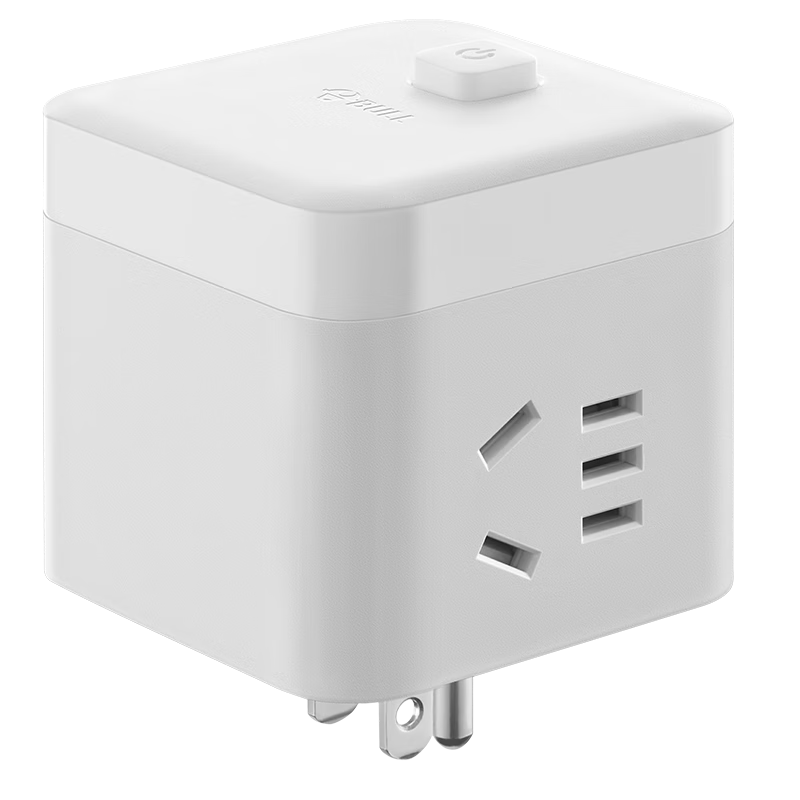 BULL 3-Prong US Standard Travel Socket/Adapter/Power Converter/Cube Socket/Compatible with Main Power Switches in USA, Canada, Philippines, Thailand, China, Taiwan, Etc