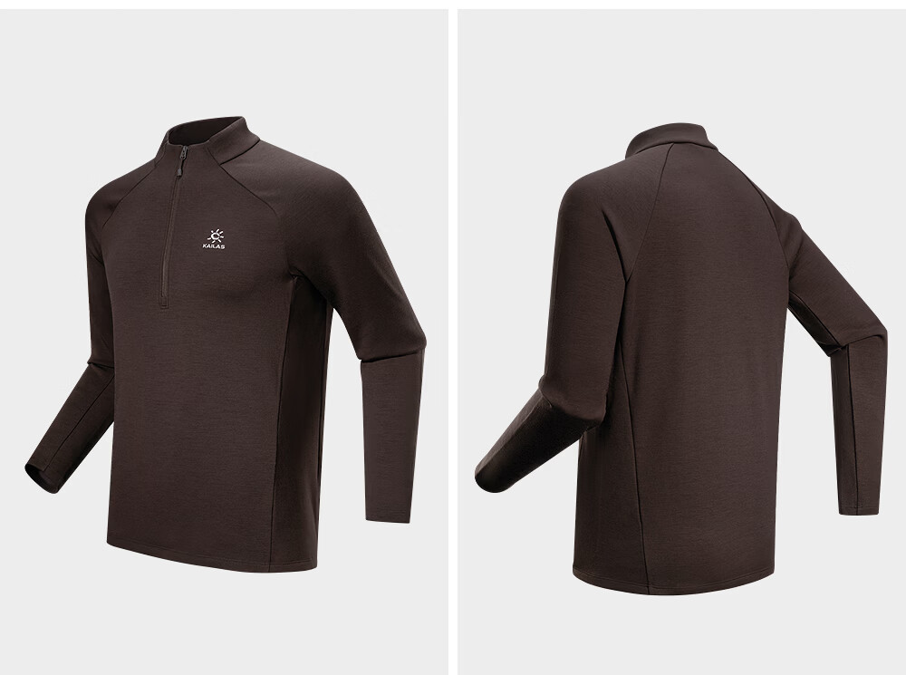 KAILAS XM4 Merino Wool Fleece Half-Zip Thermal Base Layer Anti-Static Stand Collar Sweatshirt Autumn Winter 14