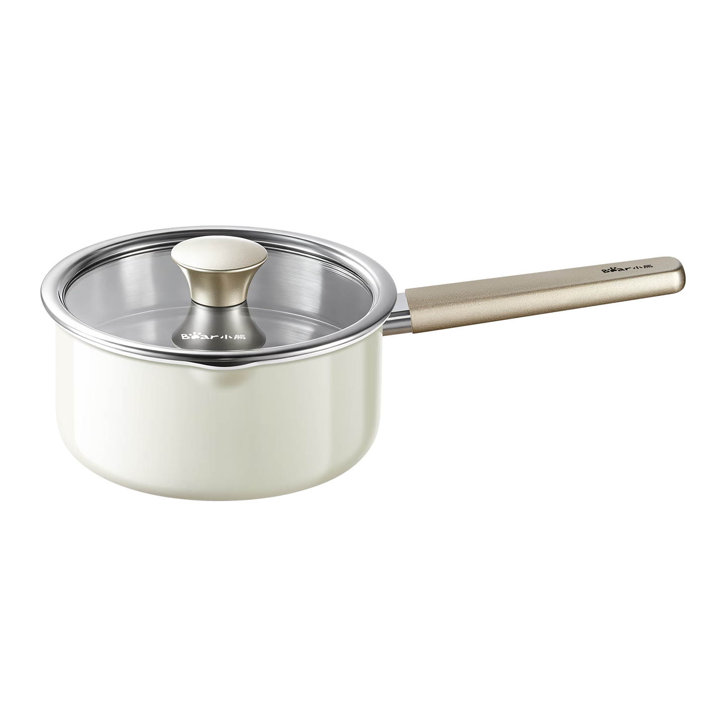 Bear 316L Stainless Steel Thickened Baby Food Milk Pot Small Milk Pan Instant Noodle Pot Small Cooking Pot 18cm
