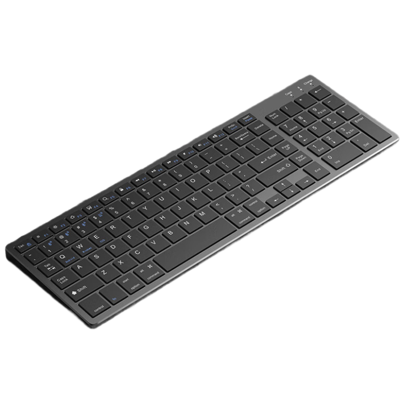 EWEADN Wireless Keyboard Silent Bluetooth Dual Mode Laptop Desktop Business Office Typing Portable Ultra-thin Scissor Switch Design 102 Keys Rechargeable Peripheral
