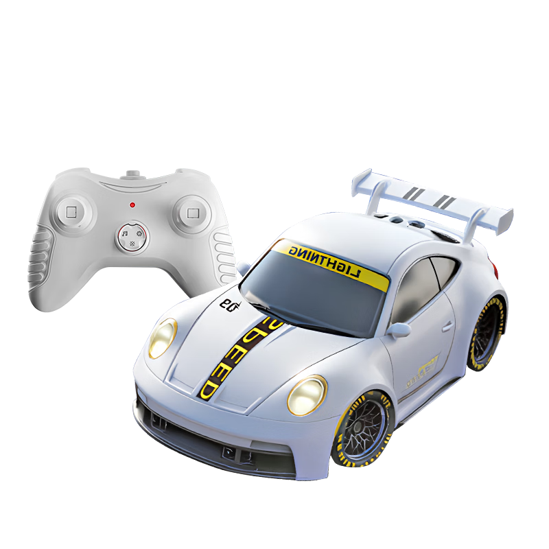 Aojia Kids Toy 1-3 Years Remote Control Car Boys Birthday Gift Mini Smart Sensor Desktop Drift Car White