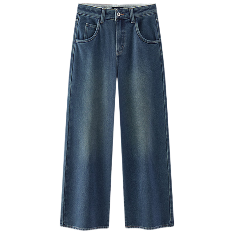 Semir Senrou Jeans | Women's Autumn Trendy Leg-Lengthening Pants, Loose Wide-Leg Trousers, Comfortable Slimming Jeans