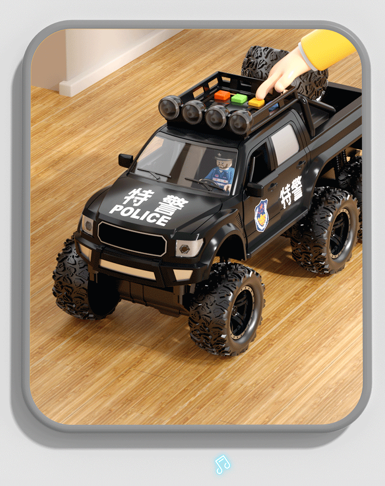 Mabaozibao Alloy Fire Truck Toy for Children Aged 1-3 Boys with Water Spray Function, Realistic Large-Scale Model Car 3