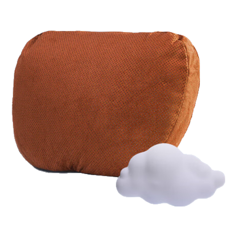 Goodyear Car Headrest Neck Pillow for Tesla Xiaomi BYD Neck Support Car Accessories Orange