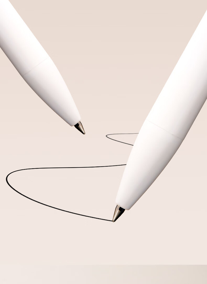 NUSIGN Low Center of Gravity Quick-Dry Click Neutral Pen Virgo Constellation 0.5mm Dual Ballpoint Silicone Tip Black Pen Exam Office 2-Pack NS894-8 Children's Day Gift 5