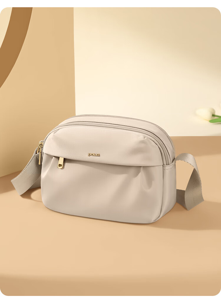 POLO Women's Lightweight Single Shoulder Crossbody Bag Large Capacity 8.3-inch iPad Bag Casual Phone Sports Sling Bag 10