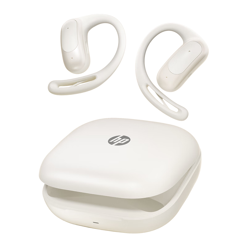 HP Open Ear N Bluetooth Wireless Open-Ear Sports Earphones Long Battery Life Cream White
