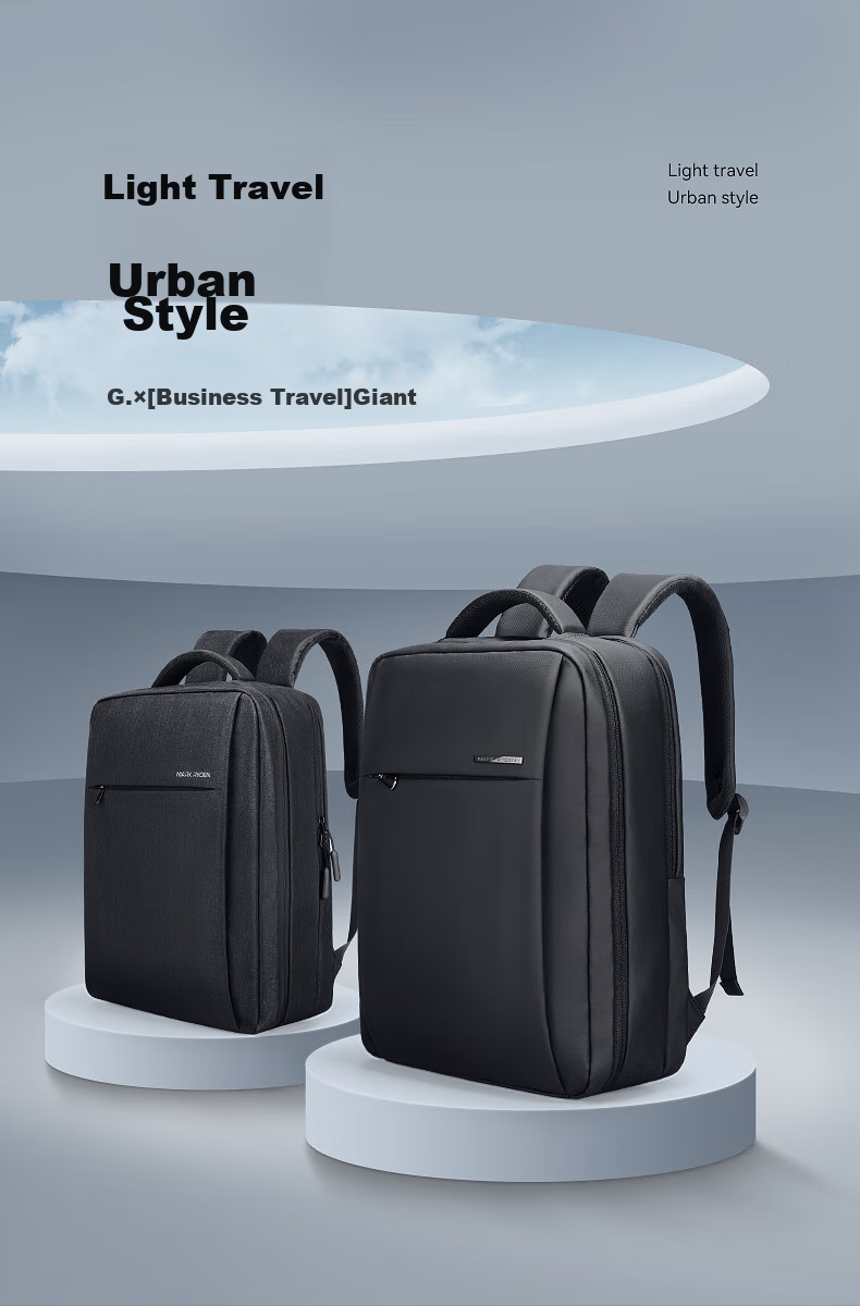 MARK RYDEN Backpack for Men, Casual Multi-Functional Laptop Bag, Travel Bag, Student Schoolbag MR2900 Elegant Black Standard Style 1