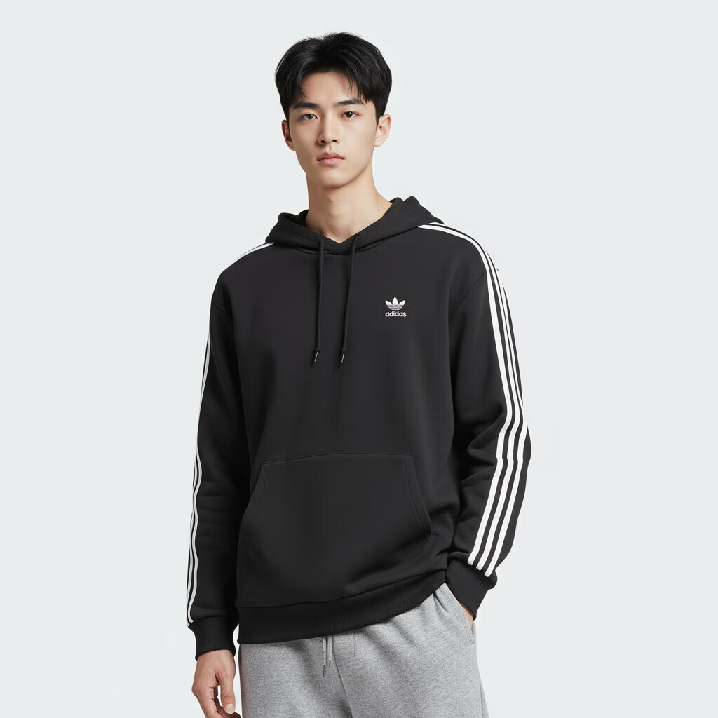 Adidas Originals Men's BAGGY HOODIE KD1860 Black Size S 1