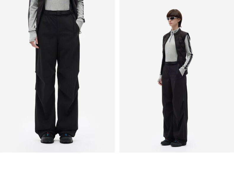 Bananain Women's Workwear Wide-Leg Pants 5 Series Thickened Fleece Casual Sports Trousers Autumn Winter Loose Fit 7