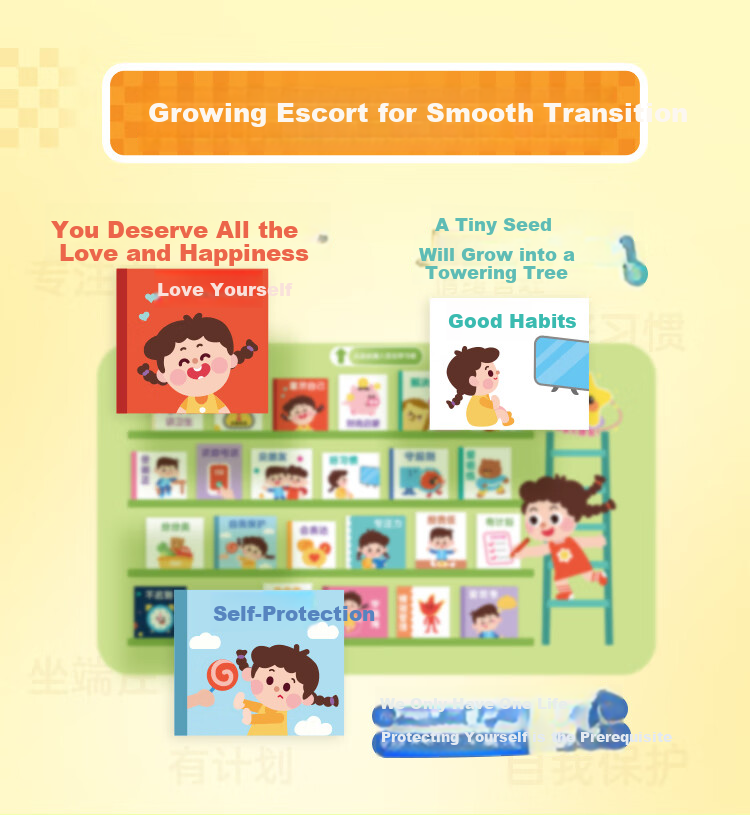 Hongen All-In Early Education Learning Machine English Intensive Set for Preschool to Primary School Transition, Birthday And Back-To Gift for Boys And Girls Aged 3-8 12