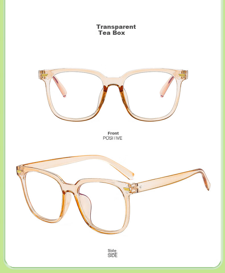 Sheniao 219 Blue Light Blocking Glasses, Transparent Frame, Bare Face Korean Style Ins Trend Non-Prescription Phone Computer Anti-Radiation Glasses 6