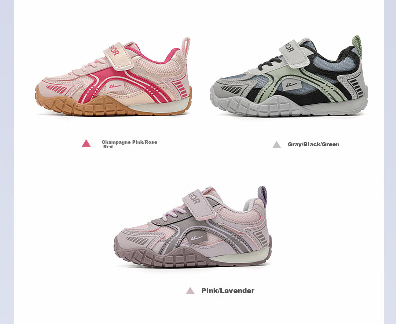 Warrior Boys' Shoes, Children's Casual Shoes, Spring And Autumn Mesh Sports Shoes, Girls' Breathable Running Shoes, WZ-1656, White And Black, Size 34 2
