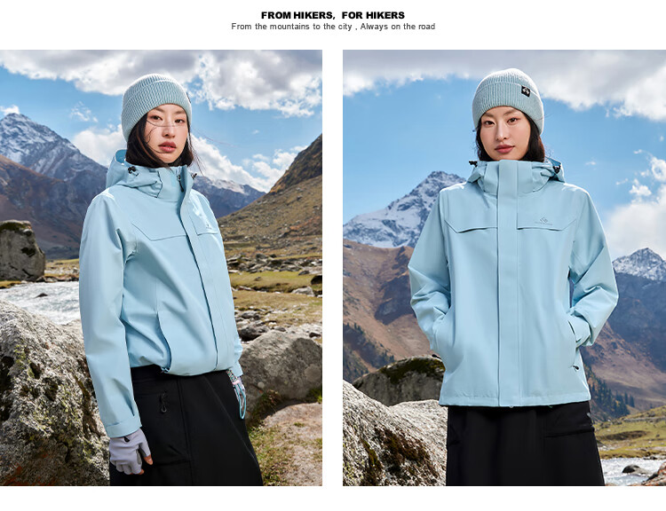 Pioneer Camp Zhuque Women's Three-In Goose down Jacket, Autumn And Winter Waterproof And Stain-Resistant Women's Jacket, Lightweight Down Coat 11