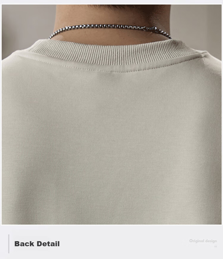 JEEP Men's Sweatshirt, Loose-Fitting Round Neck Long-Sleeve T-Shirt for Spring And Autumn, Versatile Trendy Top, Apricot Color, XL Size 19