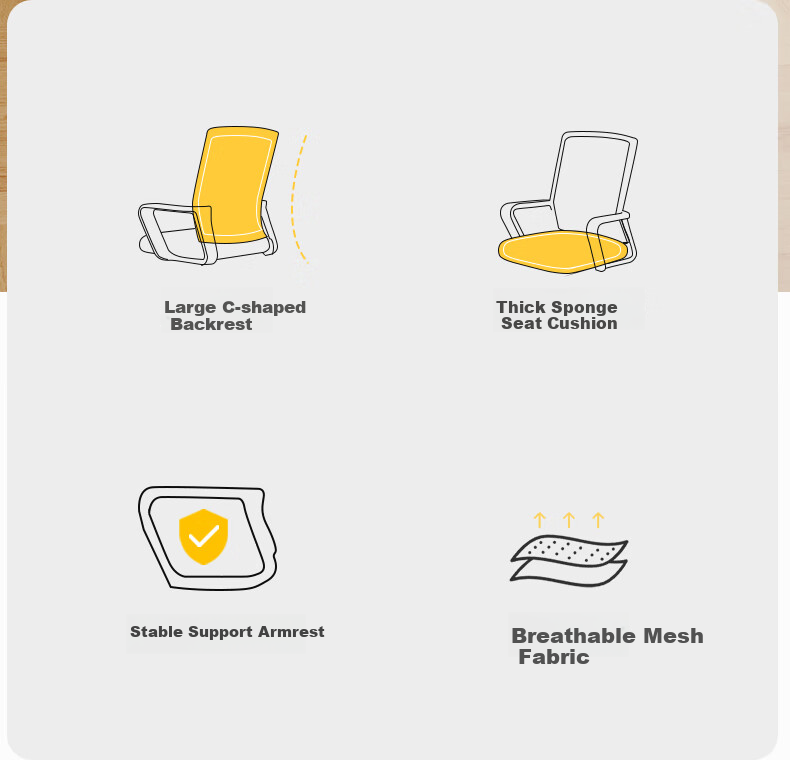 SGMW Computer Chair, Home Office Chair, Ergonomic Chair with Backrest, Swivel Chair, Executive Chair, Gaming Chair 3