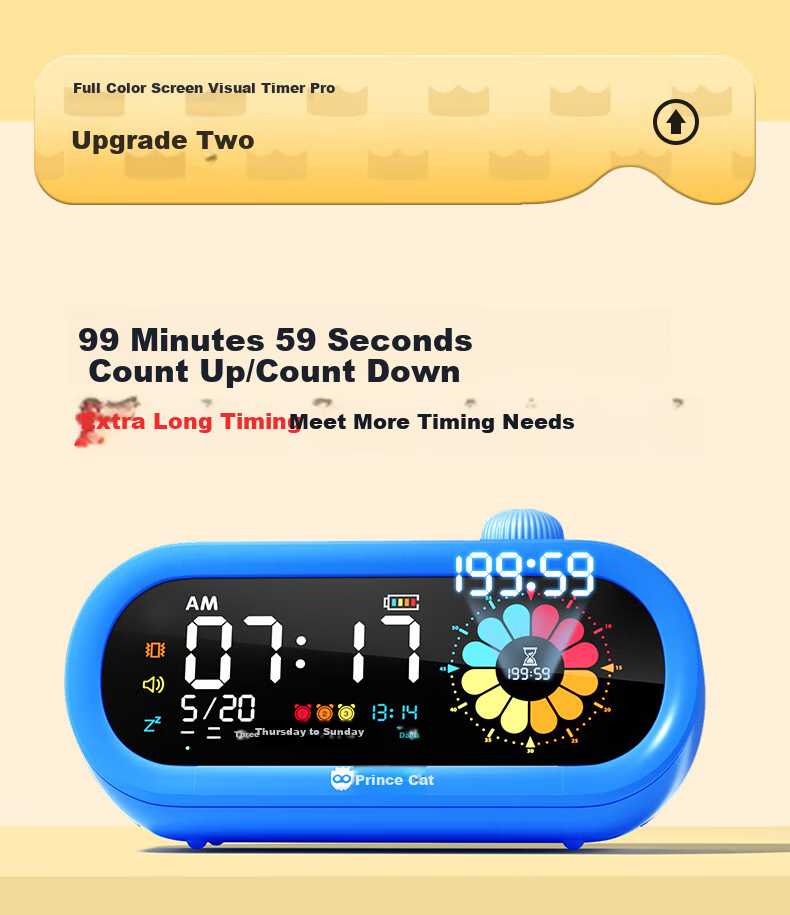 Maotaizi Visual Timer Alarm Clock, Smart 2026 New Model for Students, Wake-Up Aid, Learning Tool for Children, Self-Discipline Time Management Device, Electronic Clock, Birthday Gift for Boys And Girls 10