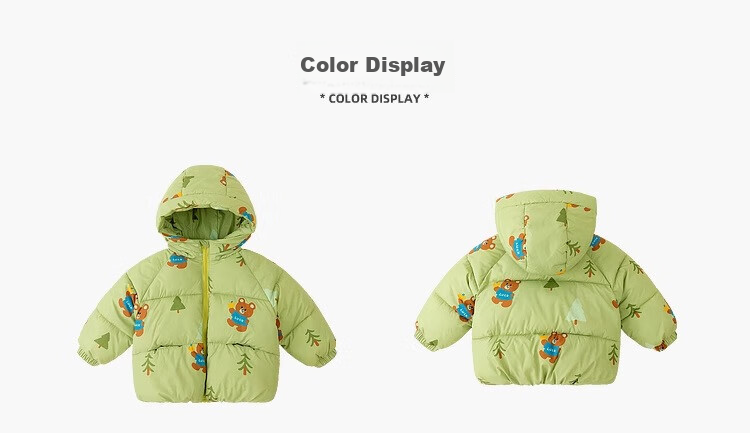 Dudu Kids Boys Thickened Cotton Jacket Baby Winter Coat Children's Cotton-padded Clothes Girls Cotton Coat Toddler Winter Wear Red 90 16