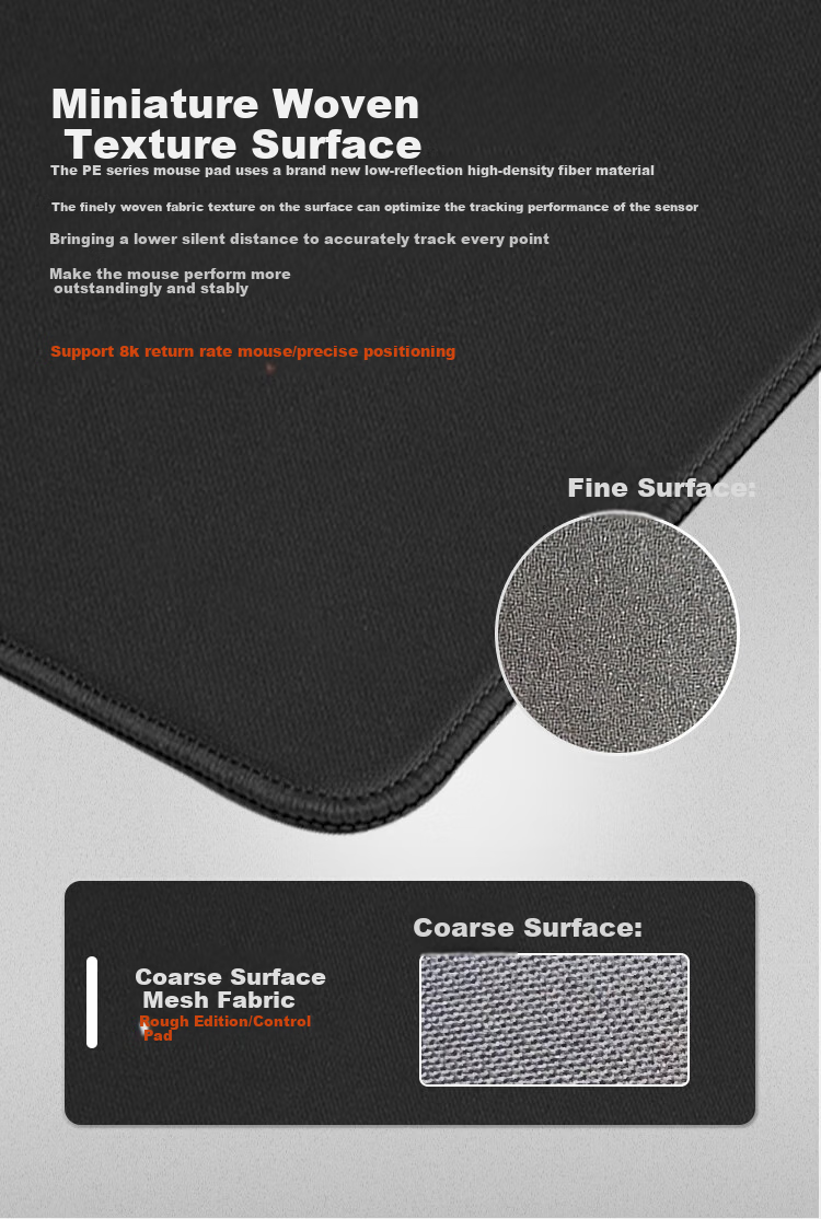 DAREU Gaming Mouse Pad, FPS Smooth Thickened Mouse Pad, Sweat-Resistant Wear-Resistant Medium-Sized CSGO/Counter-Strike Desk Pad, Random Texture Fine Surface 350*300*5mm 3