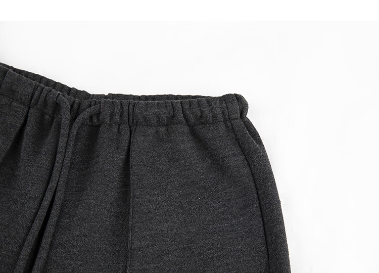 Demana [Mulberry Silk and Wool Blend] Winter Thickened Warm Straight-Leg Elastic High-Waist Comfortable Women's Casual Pants 6