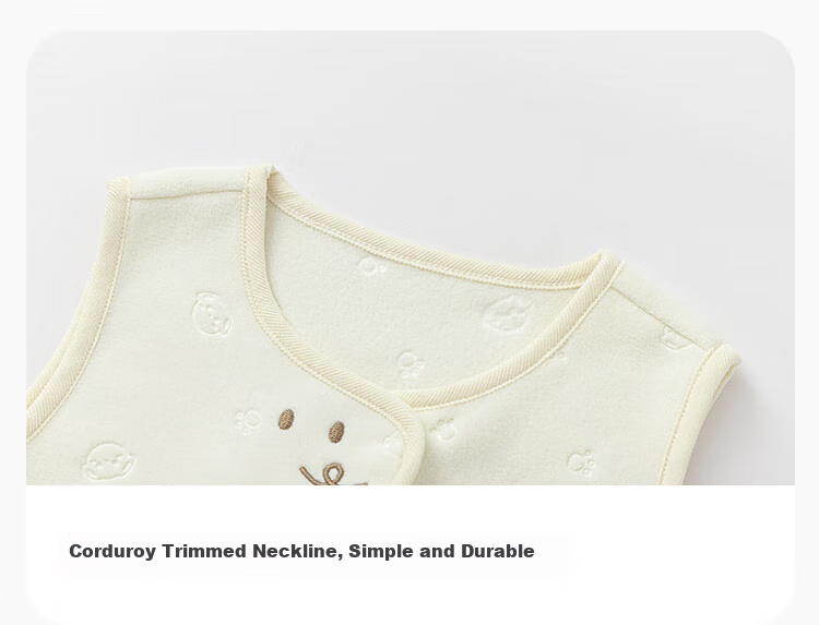 BALABALA Children's Clothing, Baby Vest for Boys And Girls, Inner Layer Fleece, Autumn And Winter New Style Top, Cute [Same As In-Store] 3