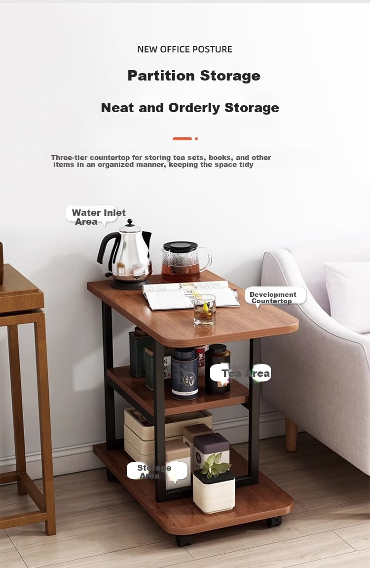Anerya Coffee Table, Living Room Small Table, Luxurious High-End Sofa Side Cabinet, Small Round Table, Home Bedside Table 10