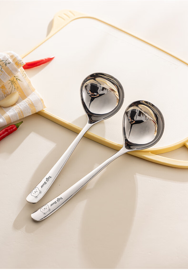 Guangyi 304 Stainless Steel Soup Ladle Large Household Serving Spoon GY1439 13