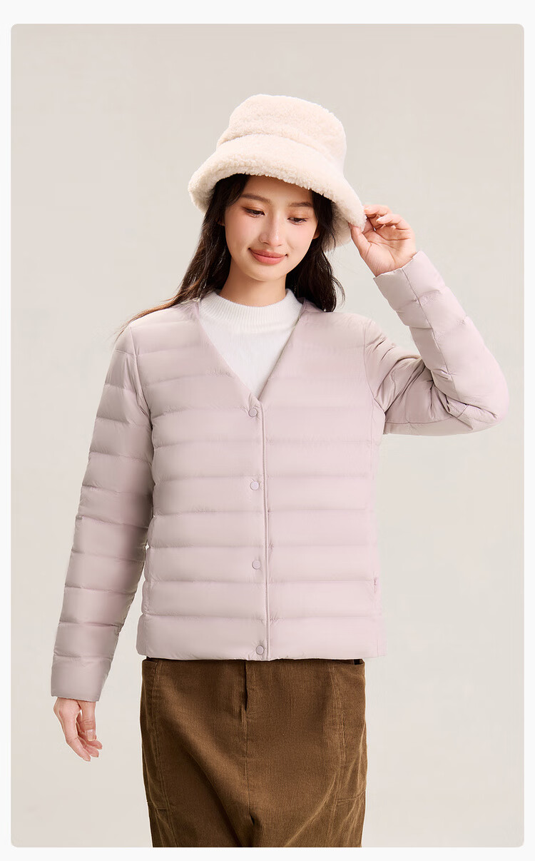 SNOWFLYING 2025 Autumn New Korean Slim Fit Basic Casual Short Down Jacket 3