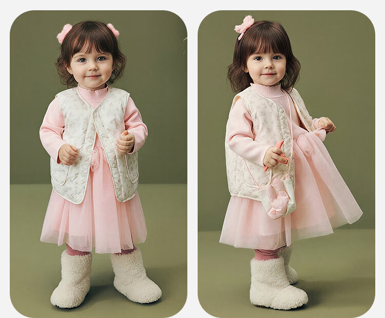 Minibala Kids Unisex Baby Down Vest Waterproof Skin-Friendly Comfortable Warm Winter Jacket 11