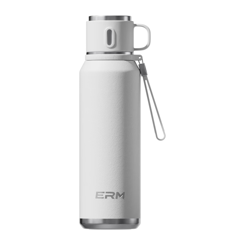 NRMEi Large Capacity Insulated Water Bottle for Men and Women 316 Stainless Steel Tea Infuser Portable Car Travel Thermos Flask Cup