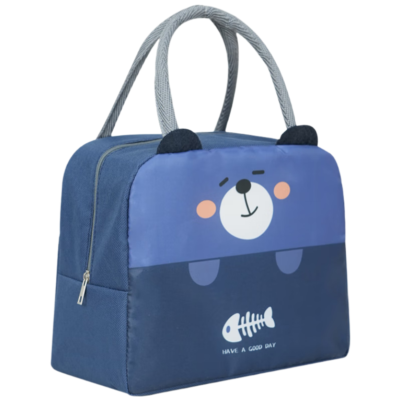 Lehuolvxing Lunch Box Bag, Handheld Insulated Food Container with Handle, Bento Box, School Student And Office Worker Waterproof Storage Bag, Large Size