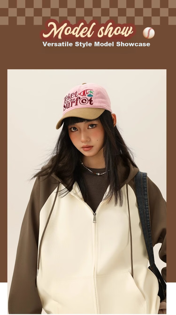 Huili Women's Hoodie Jacket, 2026 New Spring And Autumn Style, Color-Block American Retro Design, Middle School Student Hooded Cardigan, High-End Spring Outfit 6