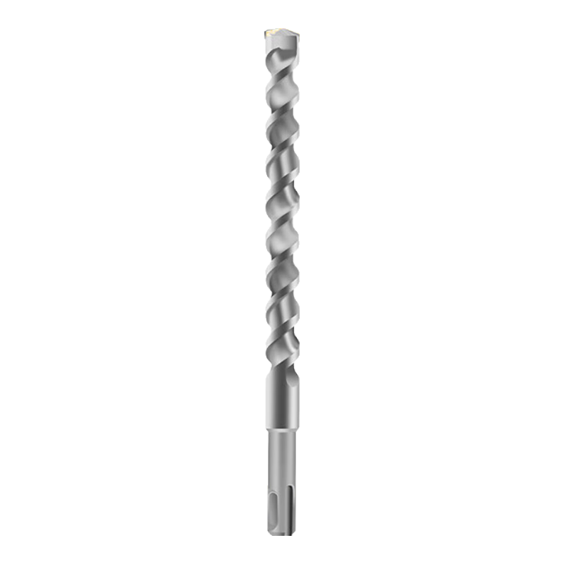 BERRYLION Extended Two-Groove Rotary Hammer Drill Bit for Cement Concrete Wall Drilling, Round Shank 16*350mm