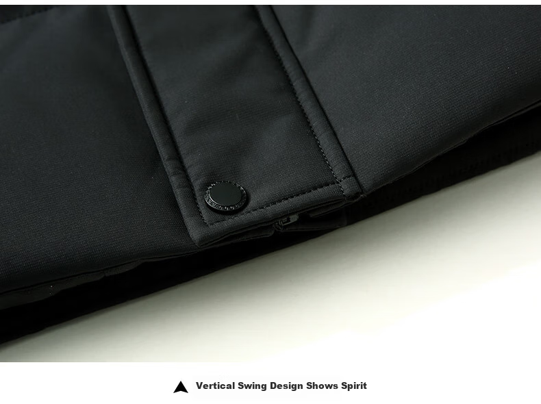 SNOWFLYING Men's Short down Jacket with Detachable Hood, Thickened Warm Casual Business Autumn And Winter Coat, Men's Clothing Size 170 14