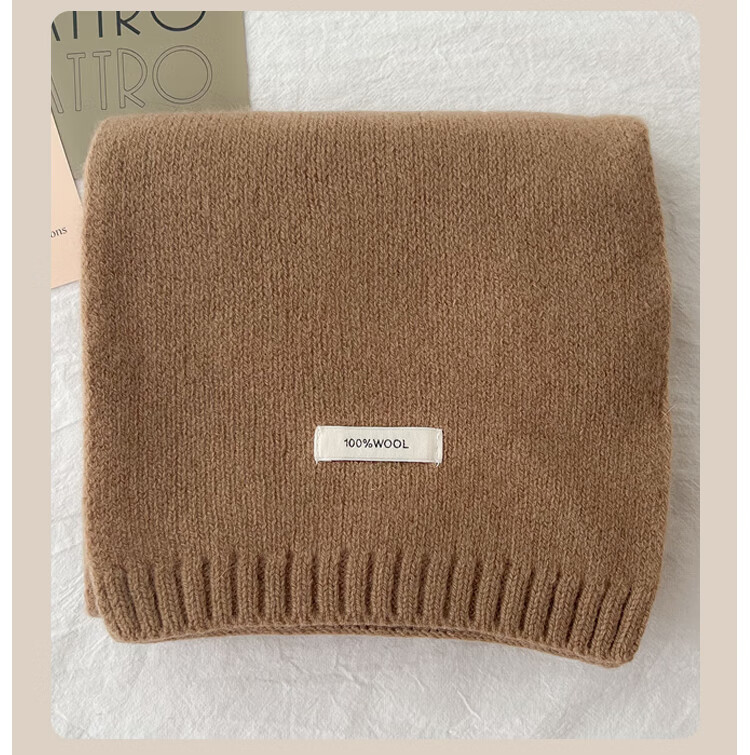 FitonTon Women's Winter Scarf 100% Wool Thick Warm Shawl Neck Warmer Gift Box for Girlfriend Birthday New Year 2