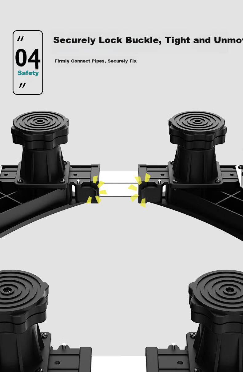 Beishi Washing Machine Base, Universal Base for Impeller And Drum Washers, Height-Increasing Foot Pad Stand, Refrigerator And Washing Machine Riser, Suitable for 10-12KG Washers, 12 Large Feet 15