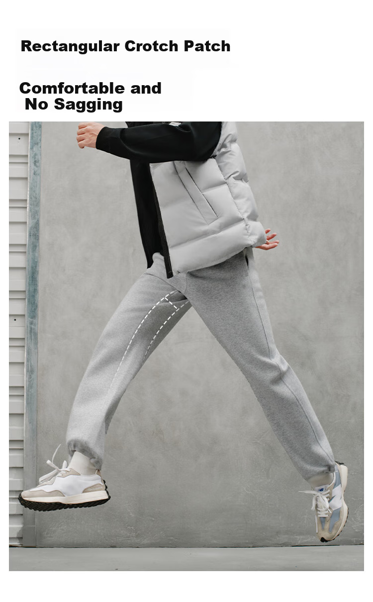 JD Original Ultra-Soft Sports Pants for Men, Autumn And Winter New Style Fleece-Lined Straight Casual Trousers, Simple Versatile Outdoor Running Pants, Floral Gray XL 12