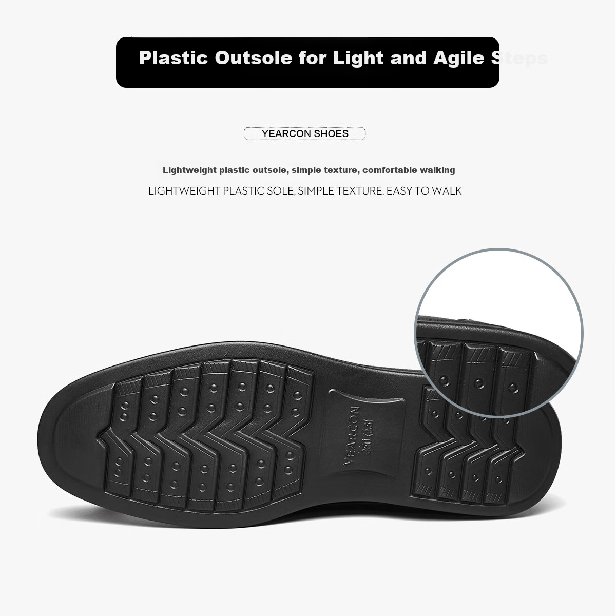Yierkang Men's Slip-On Comfortable Business Casual Dad Loafers Leather Shoes Single Shoes for Men, 97973W, Black, Size 39 10