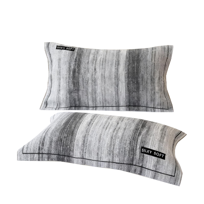 ZiiU Pair of Pillowcases 100% Cotton A-Class Antibacterial Men's Oil and Sweat Resistant High-End Pillowcase 52*78cm
