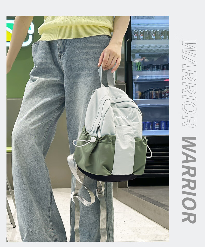 Warrior Unisex Outdoor Travel Backpack Nylon School Bag Colorblock Casual Hiking Bag for Women and Men 2