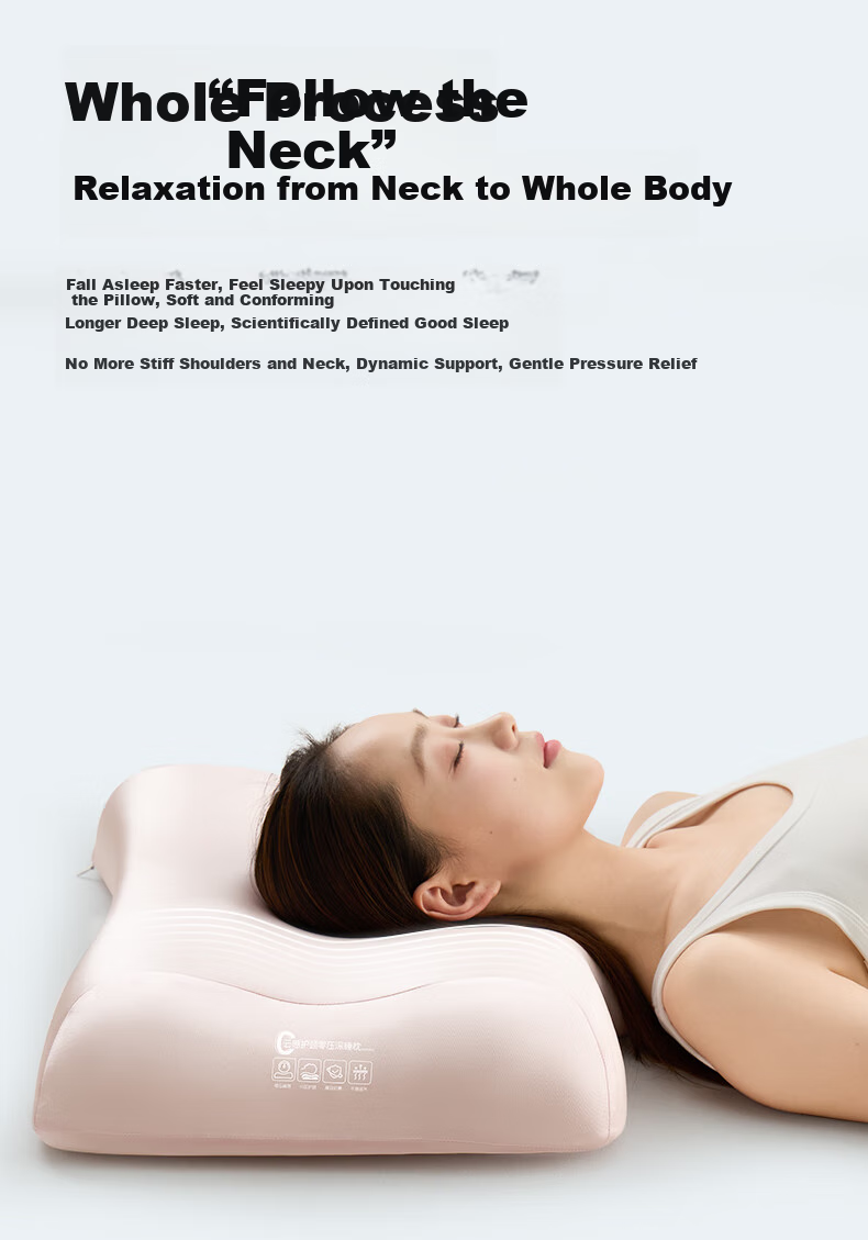 Hengyuanxiang Memory Foam Pillow, Class A Antibacterial, Zero Pressure Deep Sleep Pillow, Neck Protection, Cloud-Like SPA Slow Rebound Memory Cotton Pillow, Deep Sleep Pillow 14