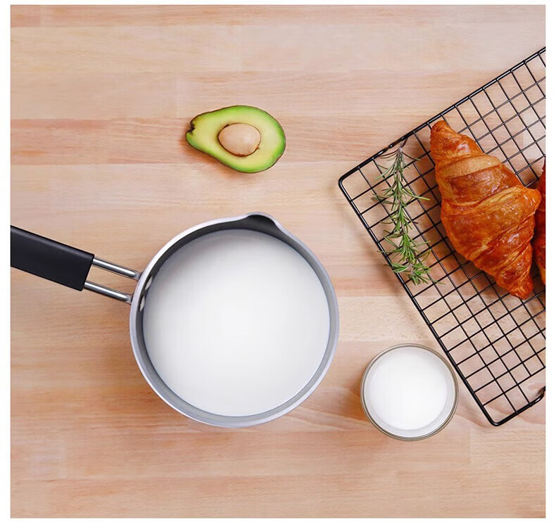 Zhiwuzhu Milk Pot Rice Cooker Non-Stick Small Milk Pot Household Baby Food Pot Gas Stove Compatible Induction Cooker Noodle Soup Pot 2