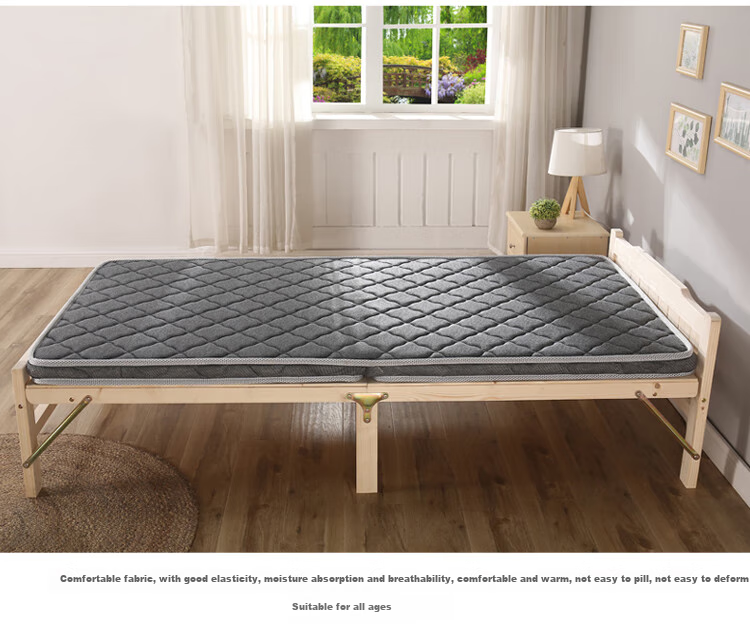 Pengyoujiasi Mattress, Folding Mattress, Coconut Palm Fiber Mattress, Bamboo Carbon Fiber Fabric, 100*190CM, PY-T10 9