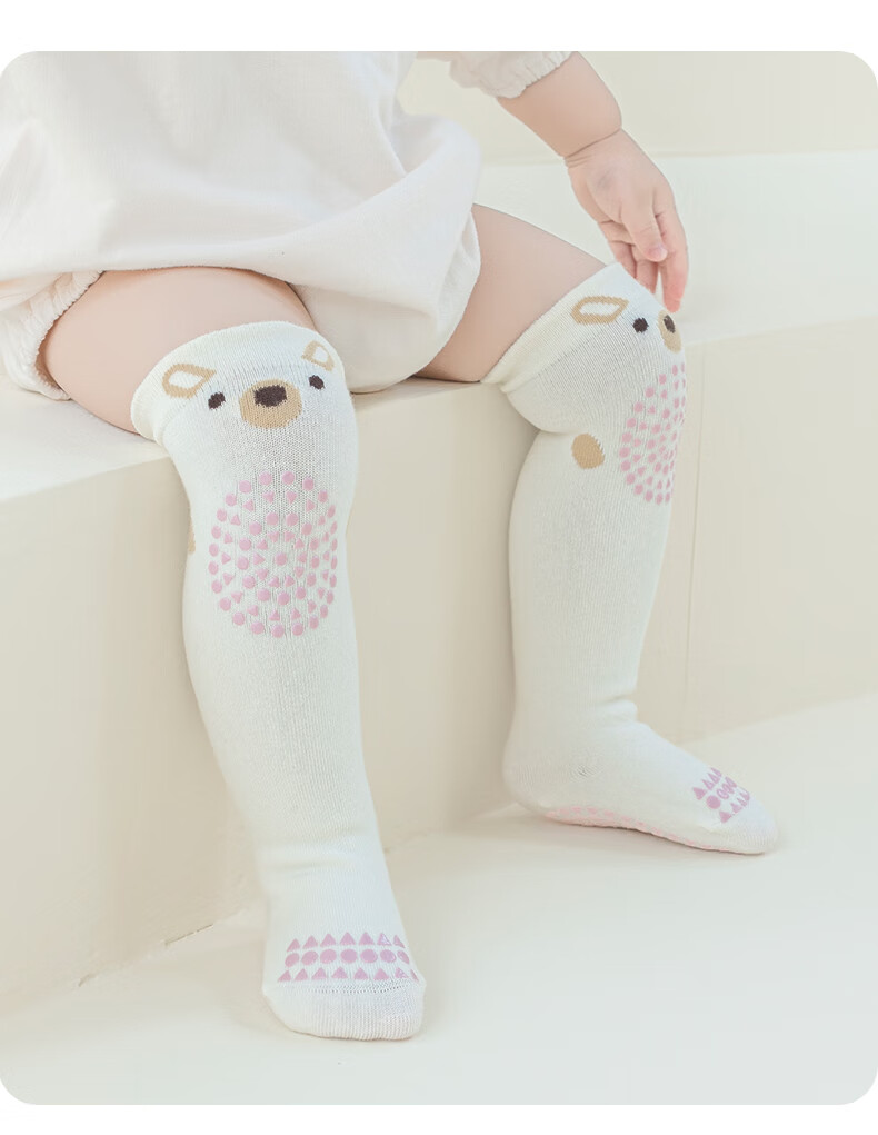 Growth Baby Knee-High Socks Spring Autumn Over-the-Knee Non-Slip Silicone Crawling Indoor Toddler Floor Socks 2
