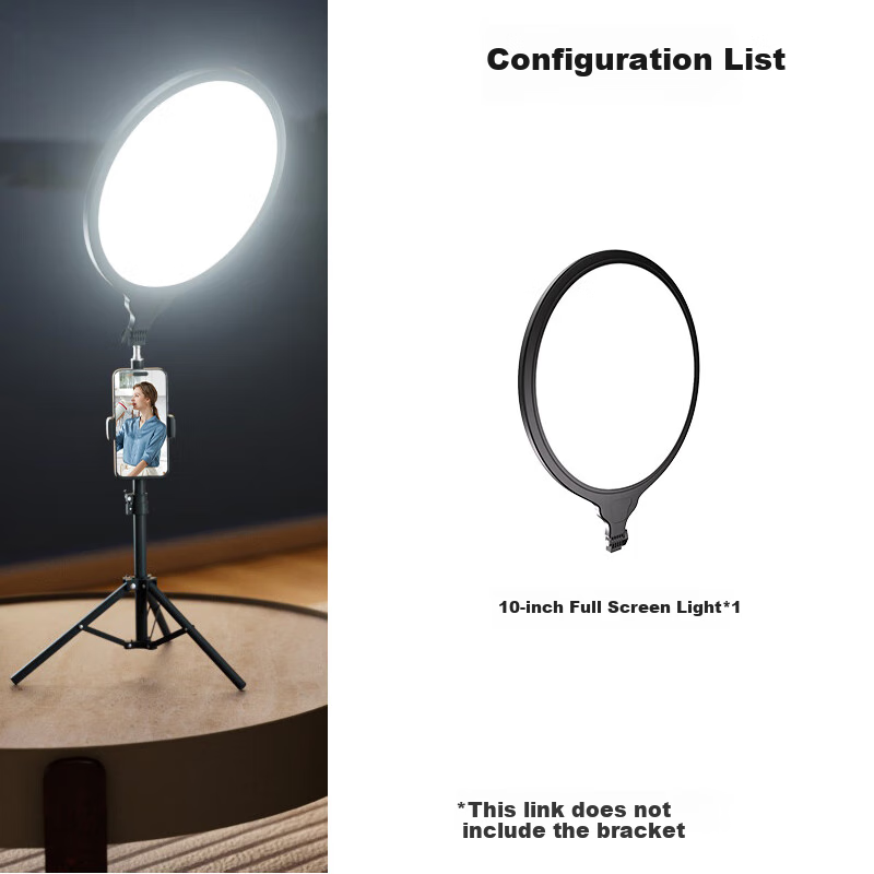 LATZZ Live Streaming Fill Light, Beauty Soft Light, Lighting Lamp, Full-Screen Photography Light, Desktop Skin-Toning Face-Slimming Light, Specialized for Streamers, Indoor Fill Light for Broadcasting Rooms