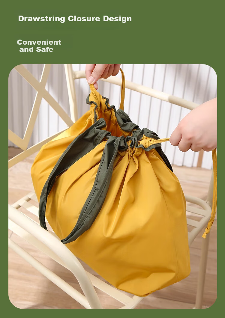 Banzheni Shopping Bag, Large Capacity, Foldable, Portable for Travel, Eco-Friendly, Grocery Bag, Thickened, Handheld, Waterproof Canvas Tote 5