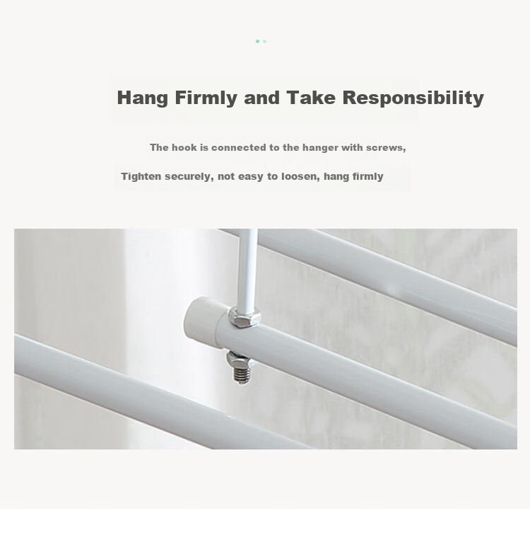 Ourunzhe Foldable Sock Hanger, Windproof Clothes Drying Rack, Multifunctional Drying Stand, Baby Sock And Clothing Hanger, Towel Rack, 32 Clips 7